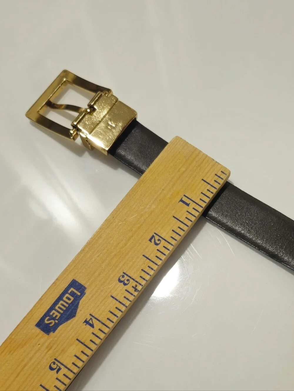 Calvin Klein Reversible Black Brown Leather Belt Gold Buckle Women's Small